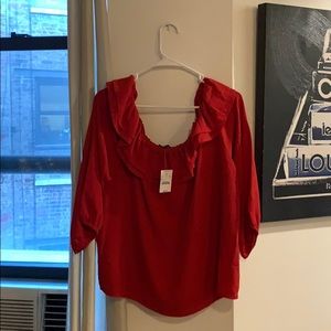 J Crew Off the shoulder blouse with tags
